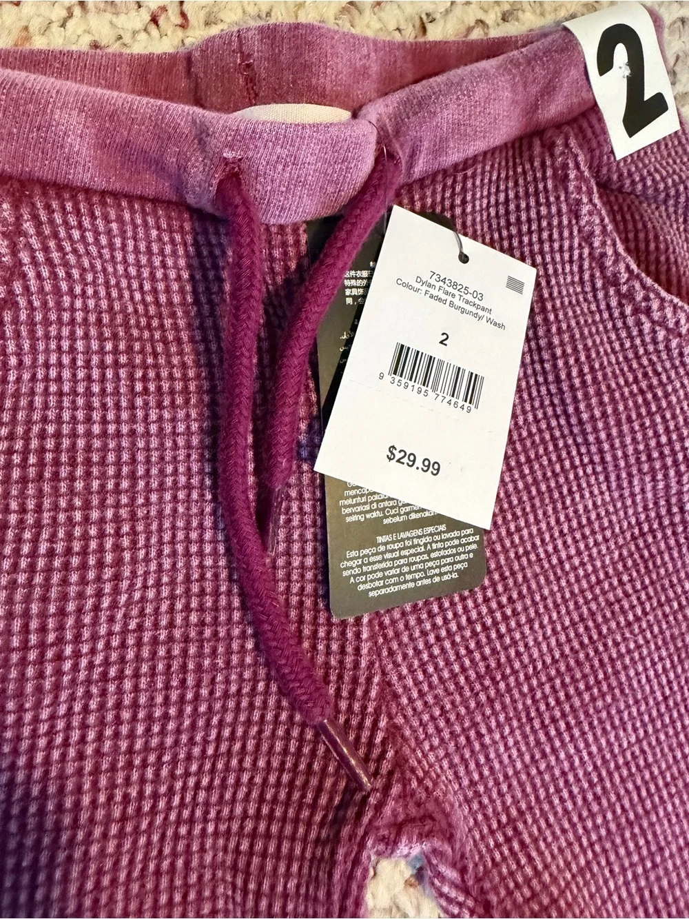 NWT Cotton On Kids Elsie Fleece Top + 2 Dylan Flare Trackpants Sz 2